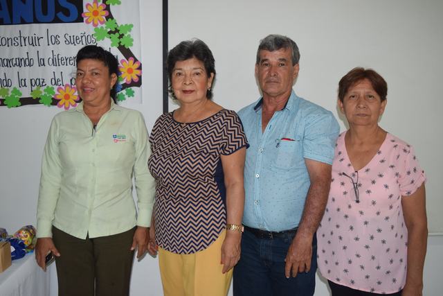 Mercedes Rodríguez,  Graciela Añasco, Armando Núñez, Ana María Oyola.